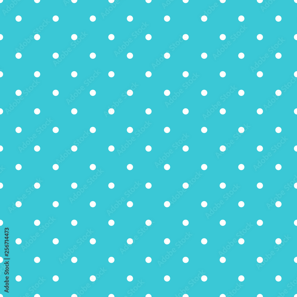 Seamless pattern background polka dot in blue color