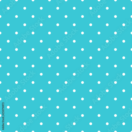 Seamless pattern background polka dot in blue color