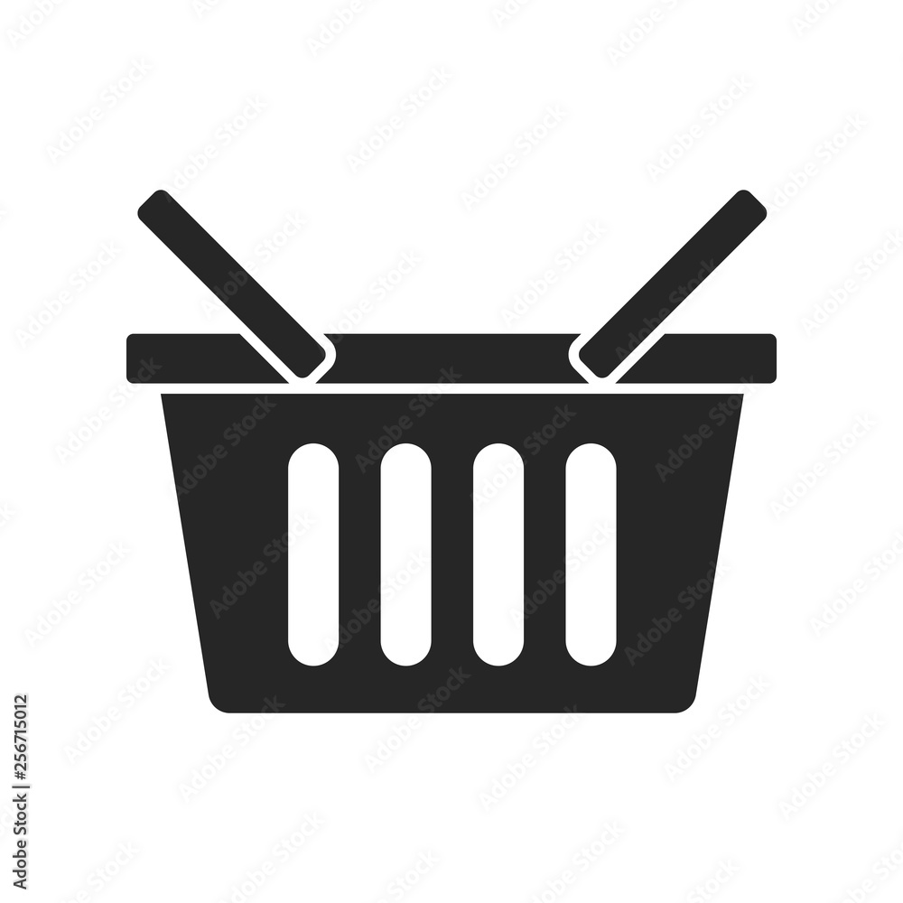 Shopping baskets icon on white background, for any occasion Shopping baskets icon on white background, for any occasion