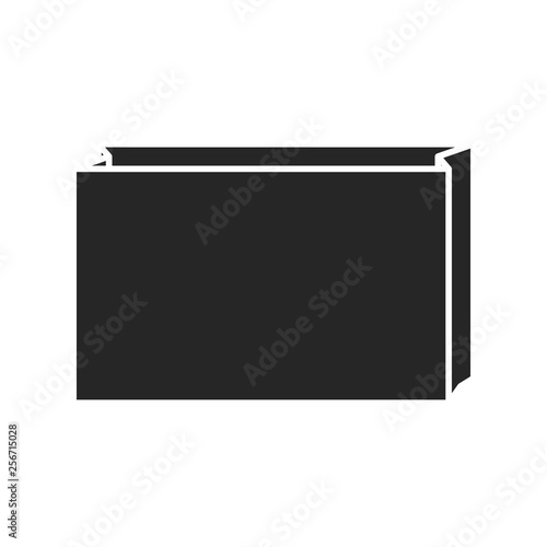 Paper bag icon on white background, for any occasion