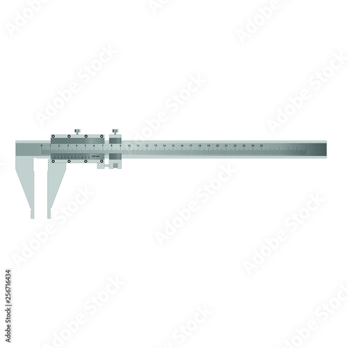 caliper isolated on white background