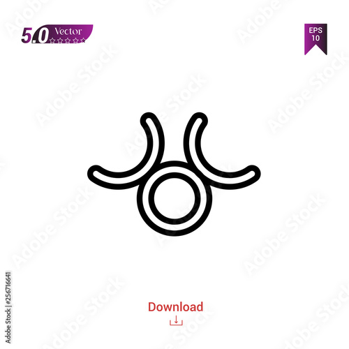 Outline zinc  icon isolated on white background. Popular icons for 2019 year. symbols-set. Graphic design, mobile application, logo, user interface. EPS 10 format vector