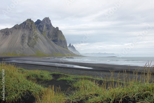 Mountains at a black beach (Iceland)