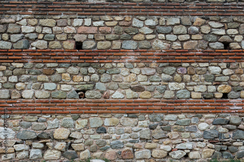 Traditional Roman empire brick and stone wall texture