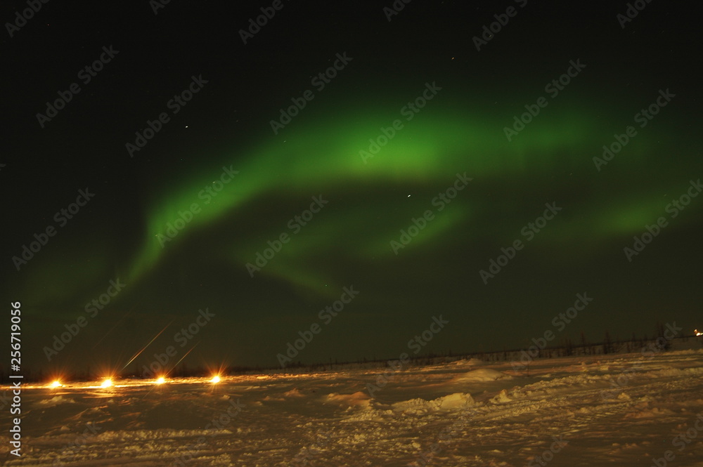 aurora borealis in Russia