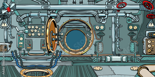 compartment of the spacecraft or submarine