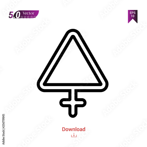 Outline sulphur  icon isolated on white background. Popular icons for 2019 year. symbols-set. Graphic design, mobile application, logo, user interface. EPS 10 format vector