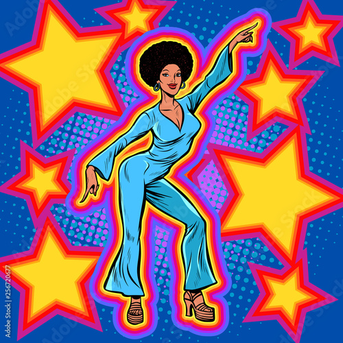 retro African star disco dance