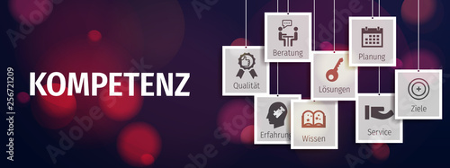 Banner Kompetenz mit ikone