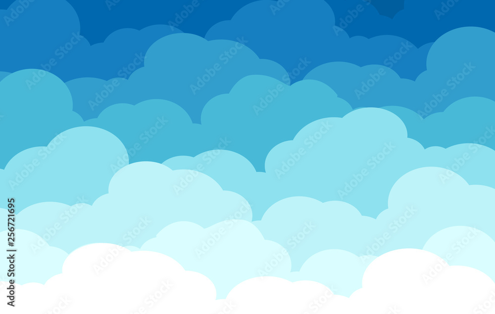 Blue sky and clouds. Background sky and cloud