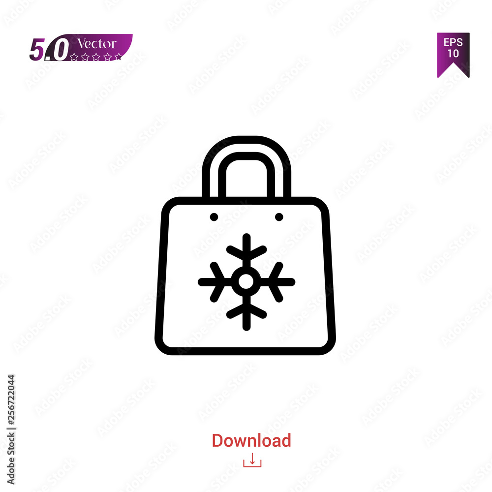 Outline shopping-bag icon isolated on white background. Popular icons for 2019 year. holiday-compilation. Graphic design, mobile application, logo, user interface. EPS 10 format vector Outline shopping-bag icon isolated on white background. Popular icons for 2019 year. holiday-compilation. Graphic design, mobile application, logo, user interface. EPS 10 format vector