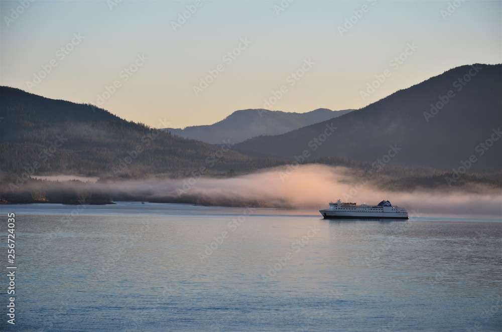 Passenger Ship near Canadian coast, British Columbia.