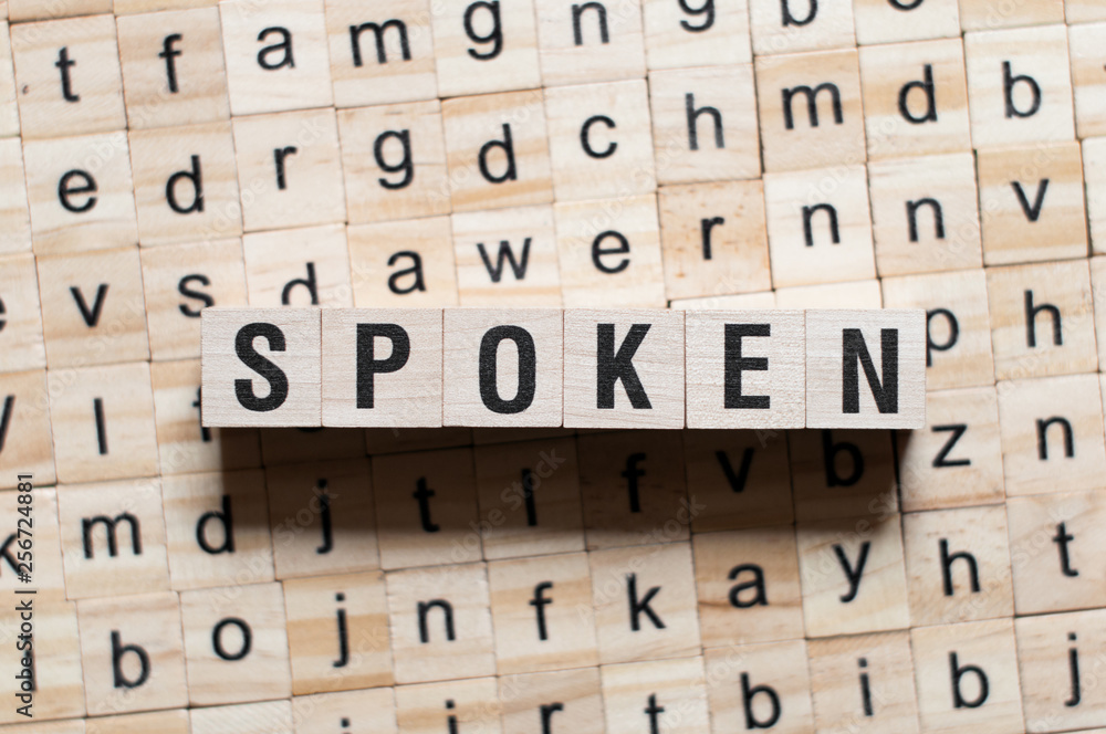 Obraz premium Spoken word concept