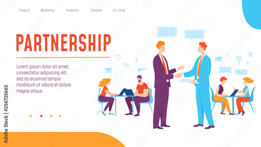 Vector concept creative business illustration with working people. Vector concept creative business illustration with working people.