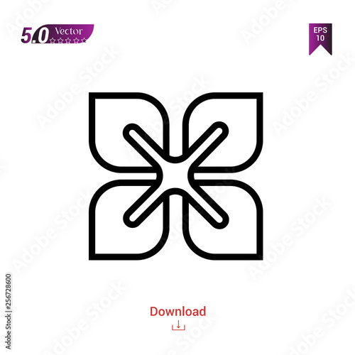 Outline affluence icon isolated on white background. Popular icons for 2019 year. symbols-set. Graphic design, mobile application, logo, user interface. EPS 10 format vector