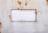 rusty wall with space for a sign