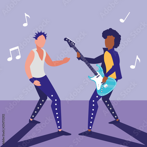 couple of musicians characters