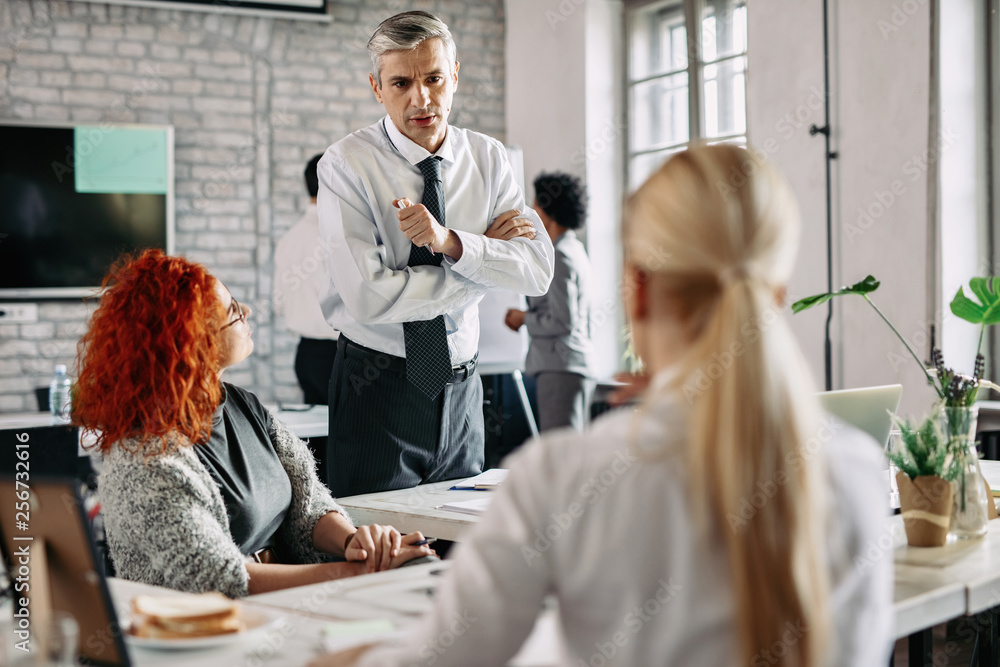 Fototapeta premium I'm not sure I understand your idea , colleague!