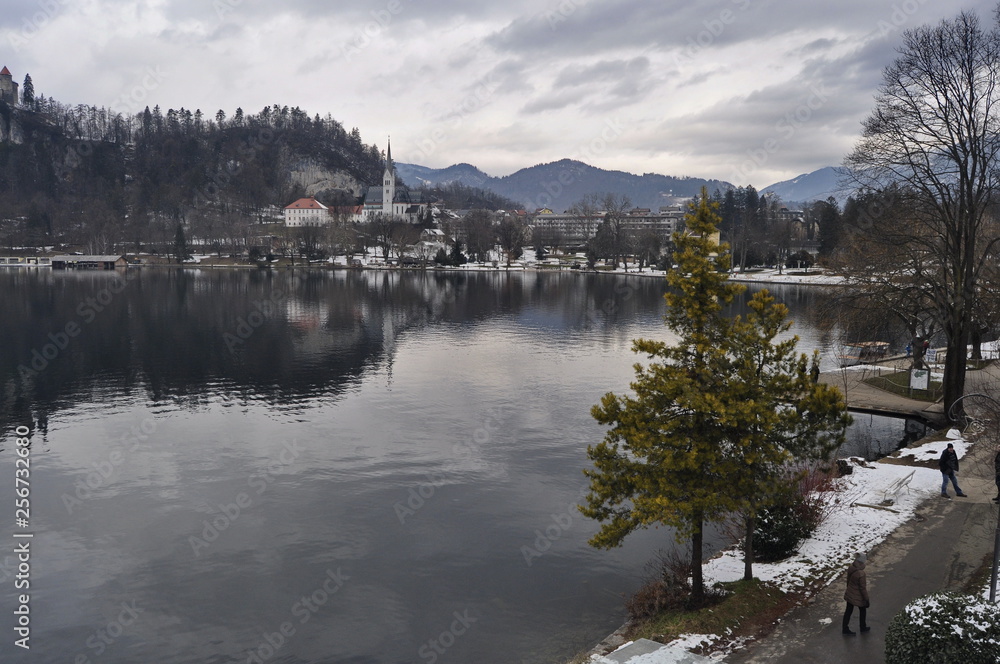 Lake Bled in Winter, Slovenia