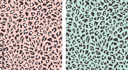 leopard seamless pattern design . vector illustration background