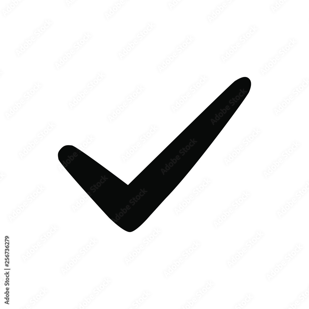 Check mark icon. Tick symbol, tick icon vector illustration. Check mark icon. Tick symbol, tick icon vector illustration.