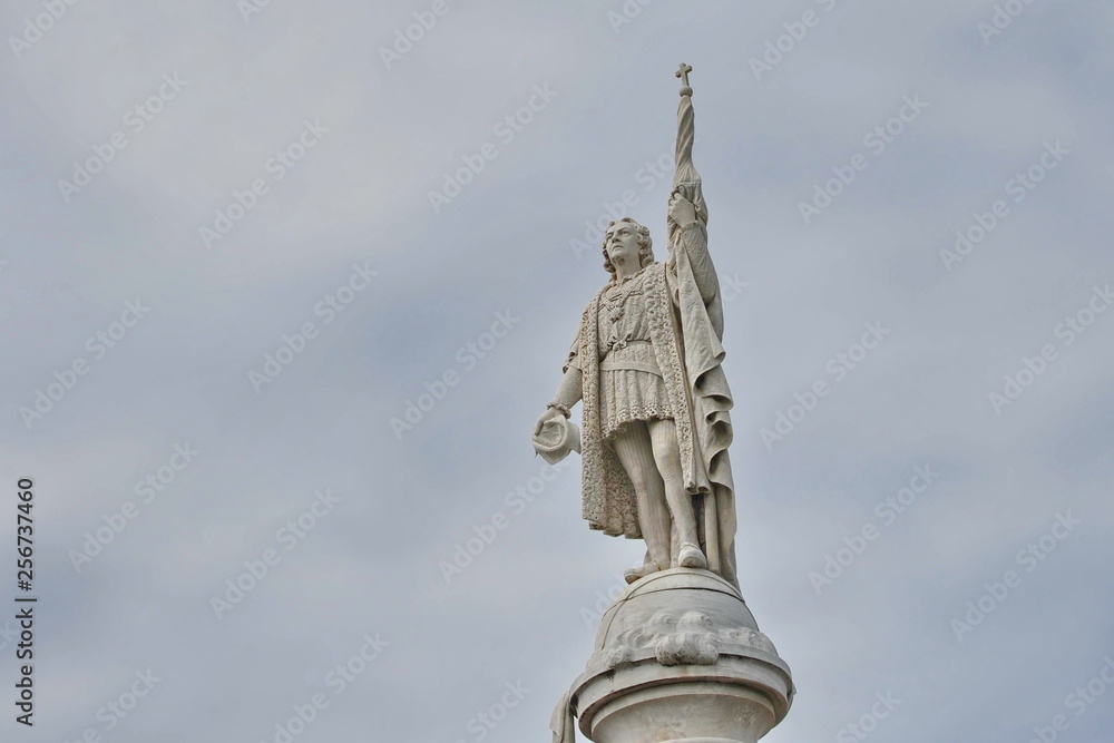 Columbus statue in San Juan, Puerto Rico