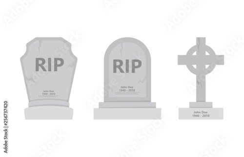 Grave flat icon