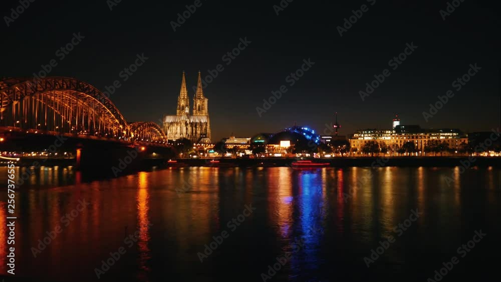 Timelapse Of Cologne Germany By Night Timelapse Of Cologne Germany By Night