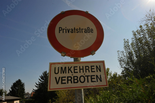 umkehren verboten photo