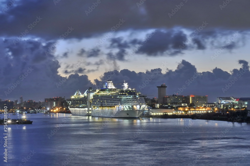 Cruise Ships Docked in San Juan, Puerto Rico Cruise Ships Docked in San Juan, Puerto Rico