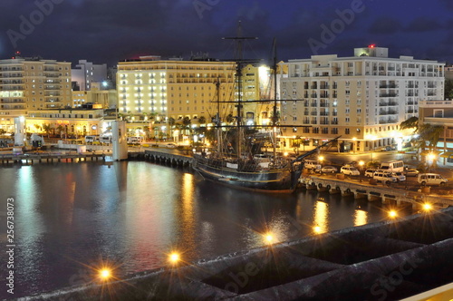 Sailing Ship Docked in San Juan  Puerto Rico