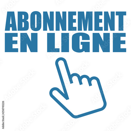 Logo abonnement en ligne.