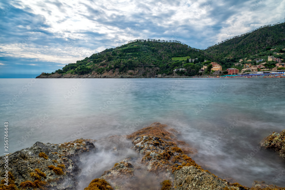 Bonassola coast - Ligurian sea - Long exposure.