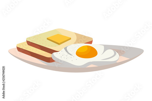 delicious tasty breakfast cartoon