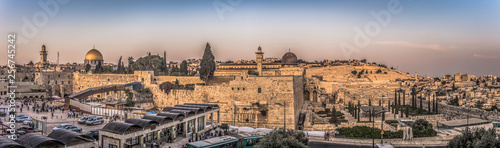Jerusalem - October 03, 2018: The Western Wall of the Jewish temple in the Old City of Jerusalem, Israel