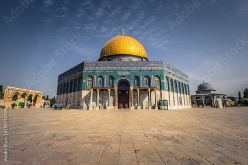 Jerusalem - October 04, 2018: The Dome of the Rock in the old City of Jerusalem, Israel