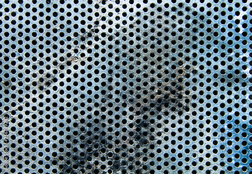 Metallic wire mesh texture photo