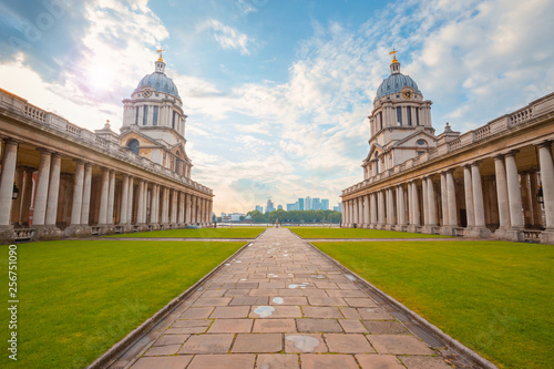 Canvastavla The Old Royal Naval College in Greenwich, London, UK