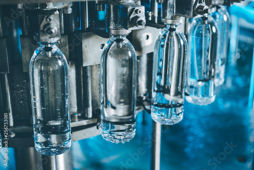 Water bottling line for processing and bottling pure spring water