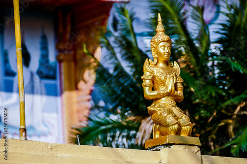 Canvas Print statue of buddha in thailand, digital photo picture as a background