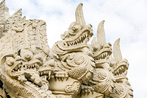 Photography statue in thai temple, digital photo picture as a background