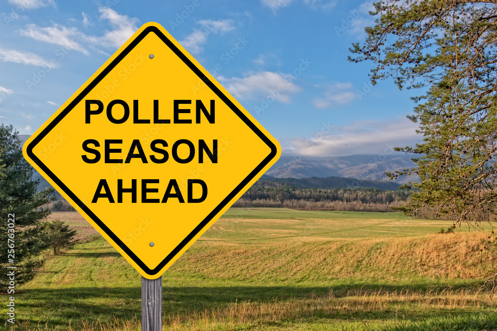 Pollen Season Ahead Warning Sign