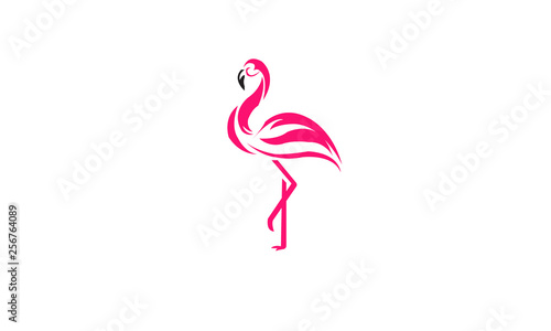 Flamingo logo design