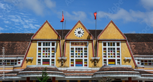 Old railway station in Dalat, Vietnam