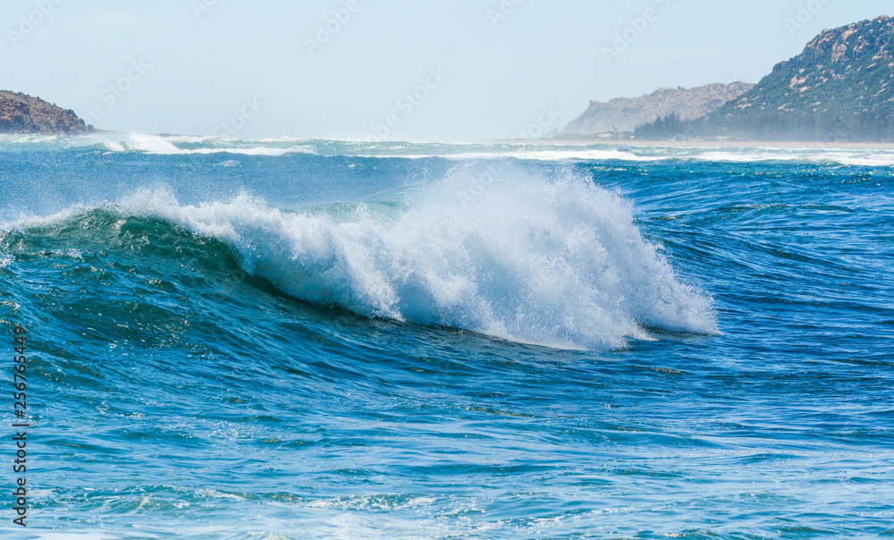 Huge wave on the blue sea Huge wave on the blue sea