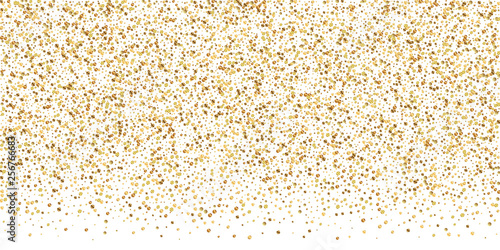 Gold confetti luxury sparkling confetti. Scattered