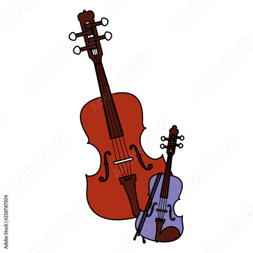 fiddle instrument musical icon