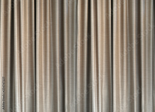 Close up of gray curtain background texture