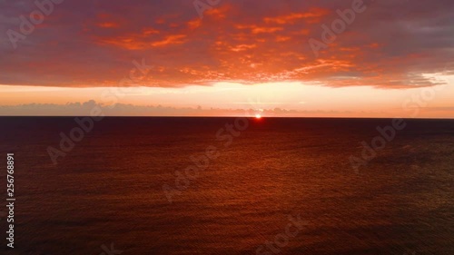 Gorgeous Aerial sunrise from Delray Beach Florida. The clouds were perfect. photo