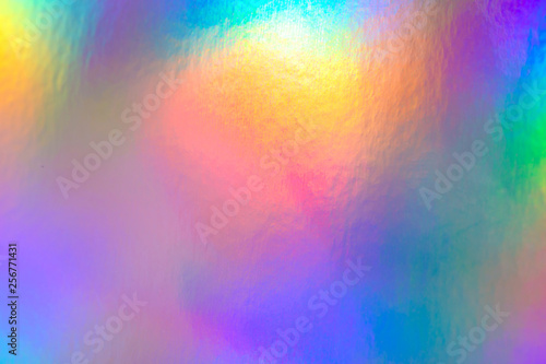 a colorful hologram paper photo